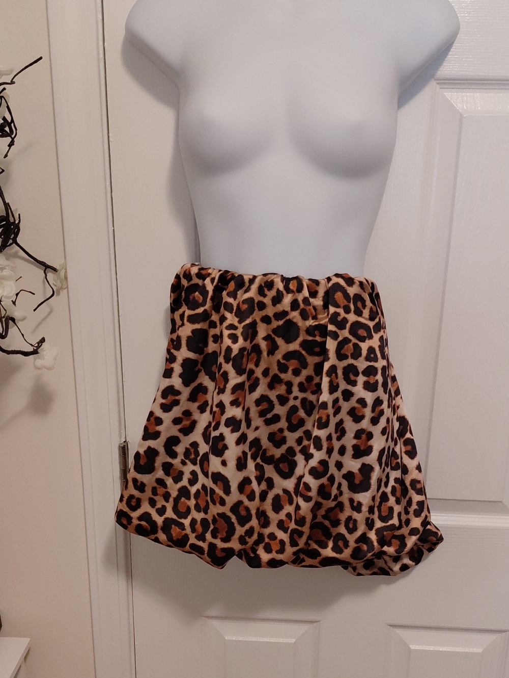 Fashion Nova Leopard Print Mini Skirt - Tan and Black